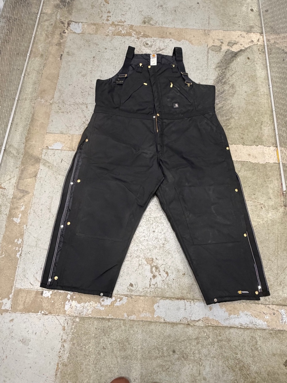 Carhartt Black Insulated Bib Overalls